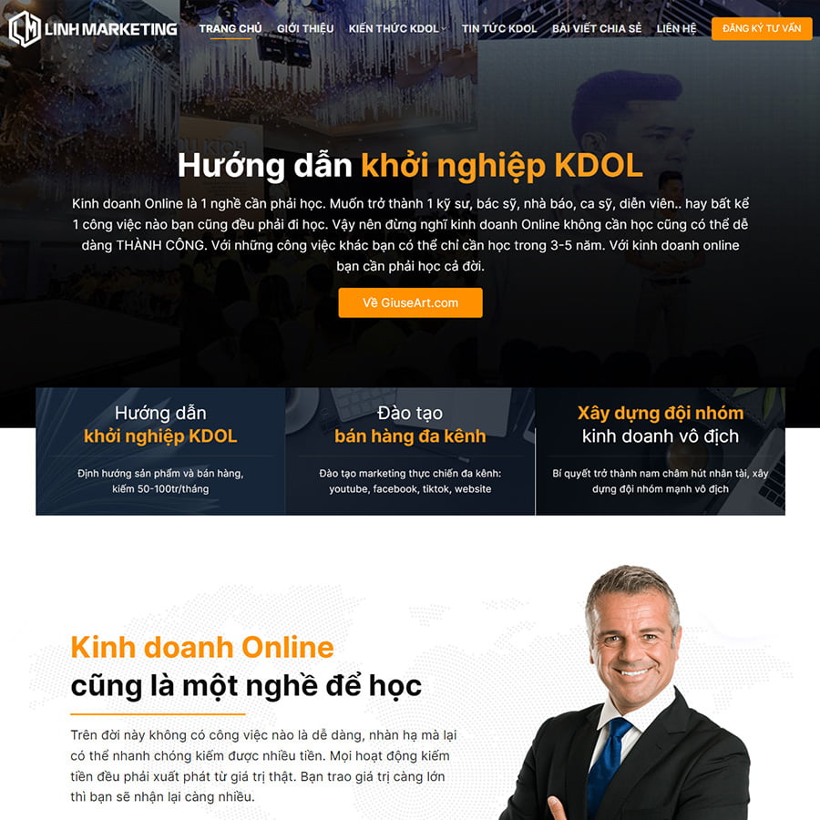 Theme wordpress landing page giới thiệu cá nhân